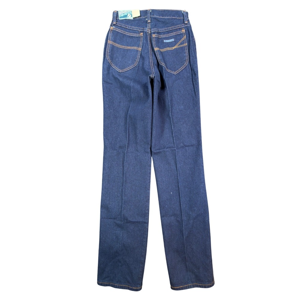 Maverick 70s Vintage High Rise Flare Jeans Juniors 9 Blue Cotton NWT Deadstock